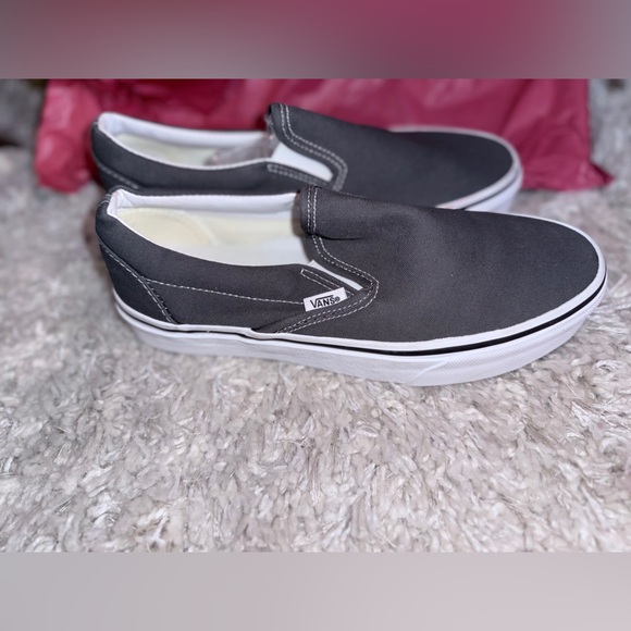Vans Gray Slip-On Sneakers - Picture 4 of 7